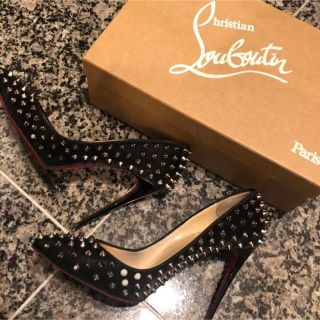 クリスチャンルブタン(Christian Louboutin)の年末セール！限定レア　ベルベットスパイク　ルブタン(ハイヒール/パンプス)