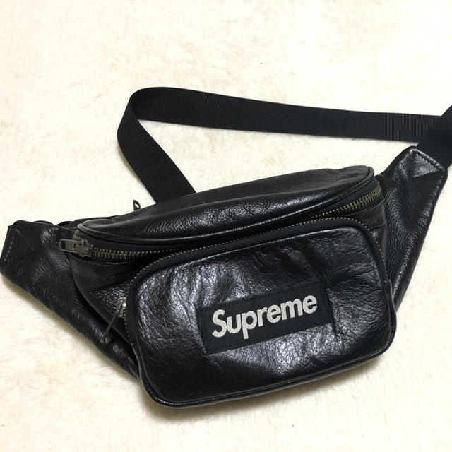 supreme leather waist bag レザー　ウエスト