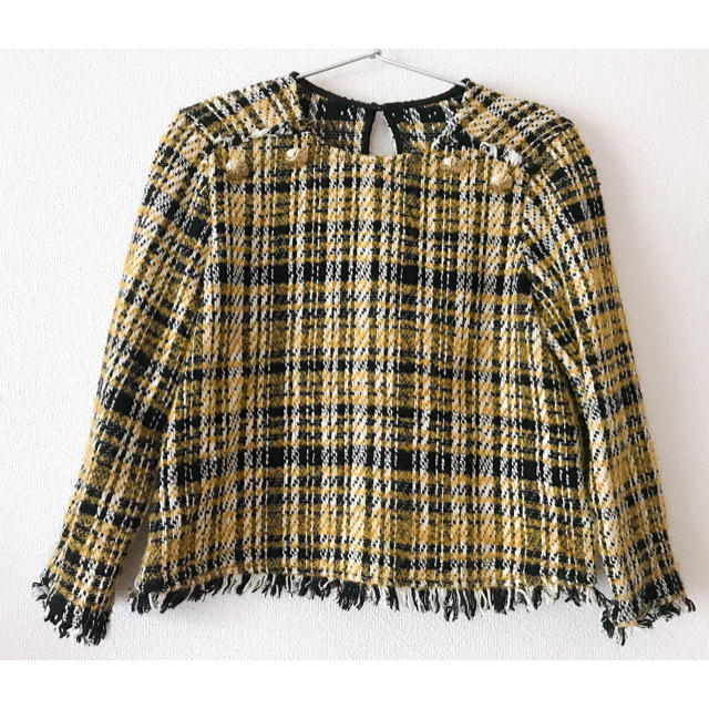 ZARA(ザラ)の値下げ！ZARA ツイードブラウス✨ レディースのトップス(シャツ/ブラウス(長袖/七分))の商品写真