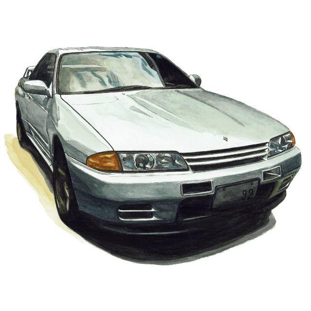 NC-882 GT-R R33/R32限定版画 直筆サイン額装●作家平右ヱ門 3