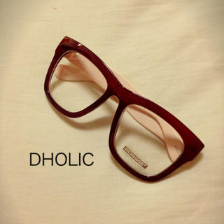 ディーホリック(dholic)の大きいフレームのおしゃれな伊達眼鏡 ◎(サングラス/メガネ)