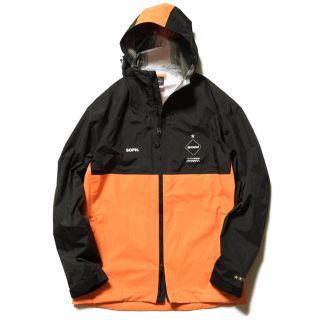 エフシーアールビー(F.C.R.B.)のFCRB bristol rain jacket Sサイズ  orange(マウンテンパーカー)