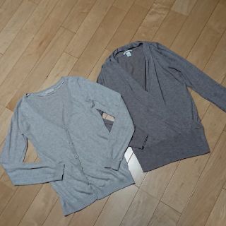 ベルシュカ(Bershka)のベルシュカH&M長袖ニットカーディガン二枚セットSM(カーディガン)