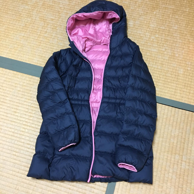 UNIQLO(ユニクロ)のサスケさま専用☆ユニクロ 中綿ジャンパー 150 キッズ/ベビー/マタニティのキッズ服女の子用(90cm~)(ジャケット/上着)の商品写真