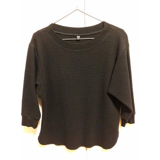 ユニクロ(UNIQLO)のワッフルクルーネックT（7分袖）(その他)