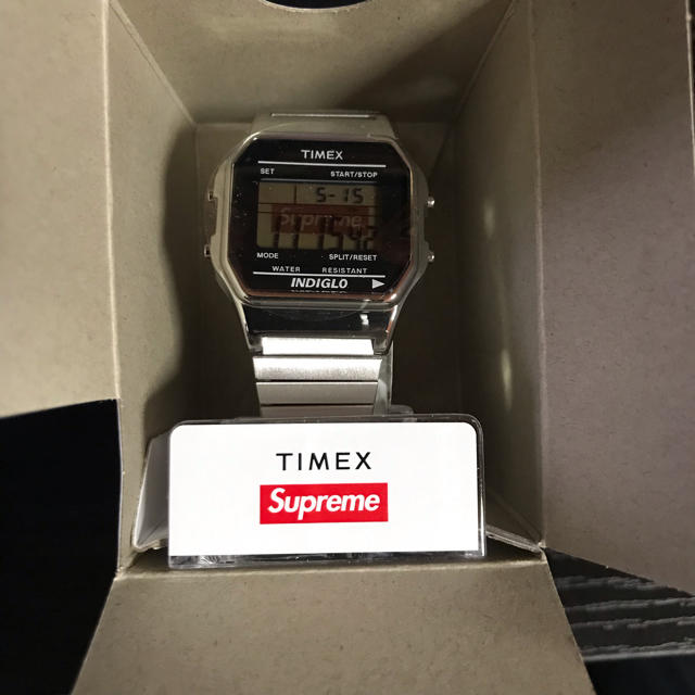 新品 Supreme Timex Digital Watch Silver