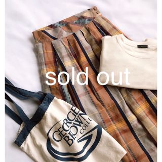 ロキエ(Lochie)のsold out ✡︎ vintage 古着 チェック ロングスカート(ロングスカート)