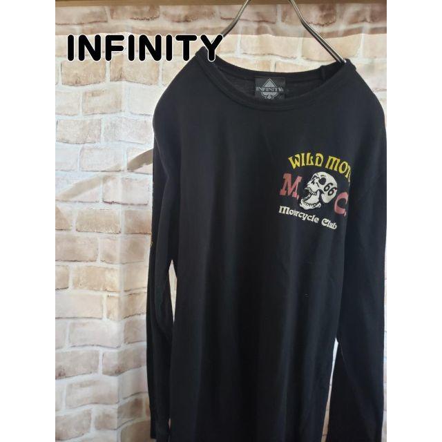 Infinity(インフィニティ)のINFINITY インフィニティ 女性ｘスカル柄 ロンT ストリート系 メンズのトップス(Tシャツ/カットソー(七分/長袖))の商品写真