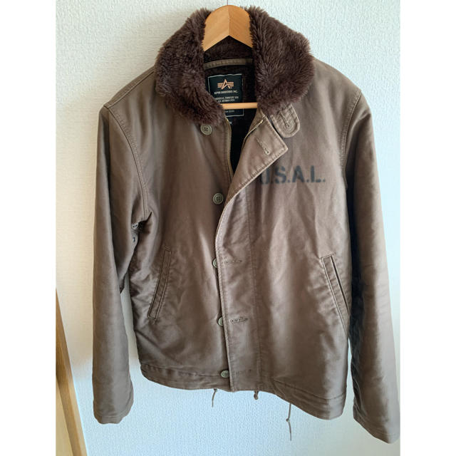 ALPHA INDUSTRIES(アルファインダストリーズ)のアルファ　Ｎ-1　デッキジャケット　M  メンズのジャケット/アウター(ミリタリージャケット)の商品写真