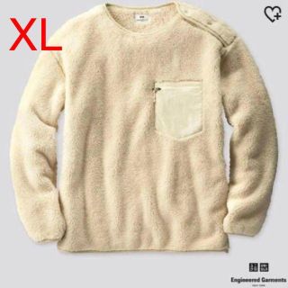 ユニクロ(UNIQLO)のユニクロ × エンジニアドガーメンツ フリースプルオーバー ホワイト XL(その他)