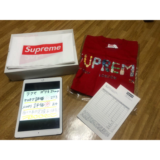 メンズsupreme rocks tee 赤 【新品送料込】Sサイズ