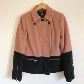 バビロン(BABYLONE)の新品タグ付き‼️ MAISON SCOTCH メゾンスコッチ ウール混コート(ライダースジャケット)