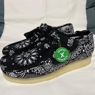 シュプリーム(Supreme)のSupreme Clarks Bandana Wallabee 黒 27.5cm(スリッポン/モカシン)