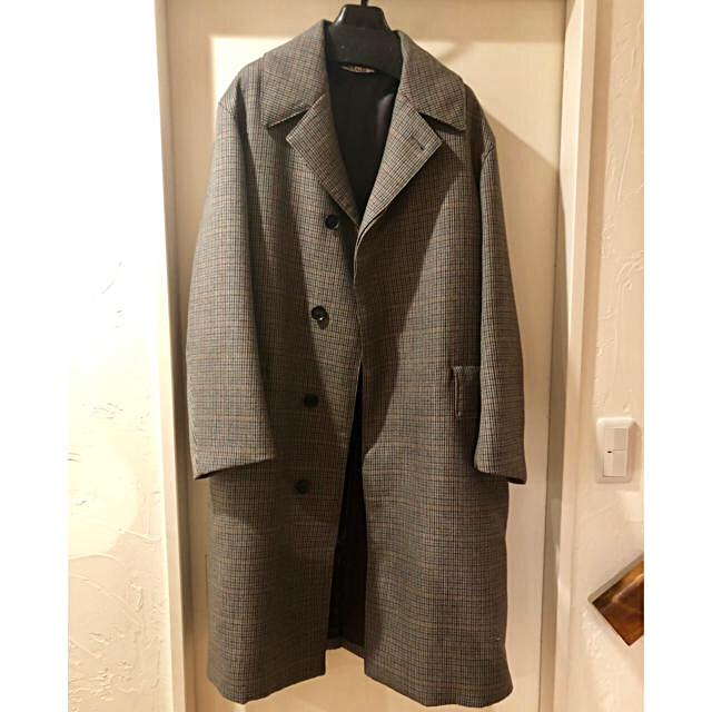 AURALEE  オーラリー  18AW CHECK LONG COAT   3