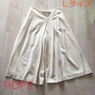 ロペ(ROPE’)のROPE クリーム色 冬物 ガウチョパンツ 👠(カジュアルパンツ)