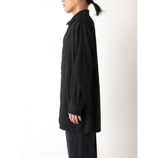 ヨウジヤマモト(Yohji Yamamoto)のヨウジヤマモト ギャバシャツ ウールギャバ ロングジャケット(シャツ)