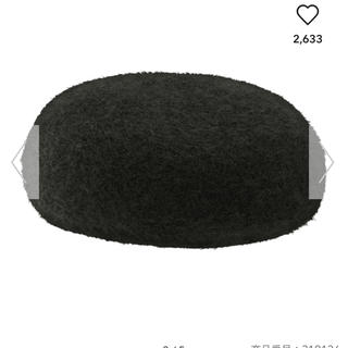 ジーユー(GU)のベレー帽 GU 黒(ハンチング/ベレー帽)