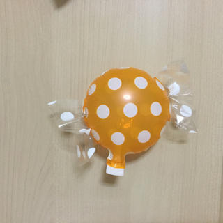 キャンディー型の風船♡ドットオレンジ(各種パーツ)