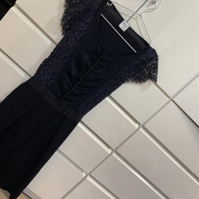 ワンピース red valentino ネイビー くるみボタン レース ワンピース red valentino ネイビー くるみボタン レース