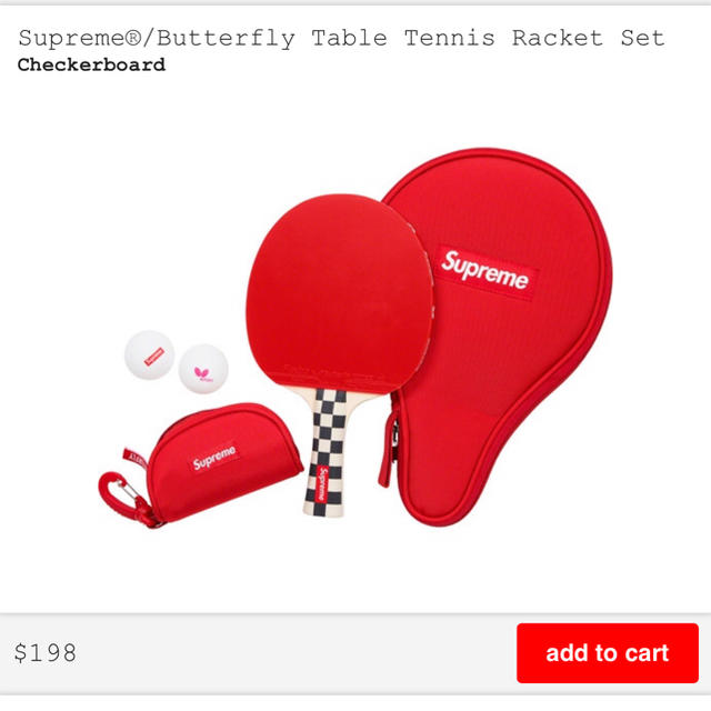 Supreme(シュプリーム)のSupreme Butterfly tennis racket set スポーツ/アウトドアのスポーツ/アウトドア その他(卓球)の商品写真