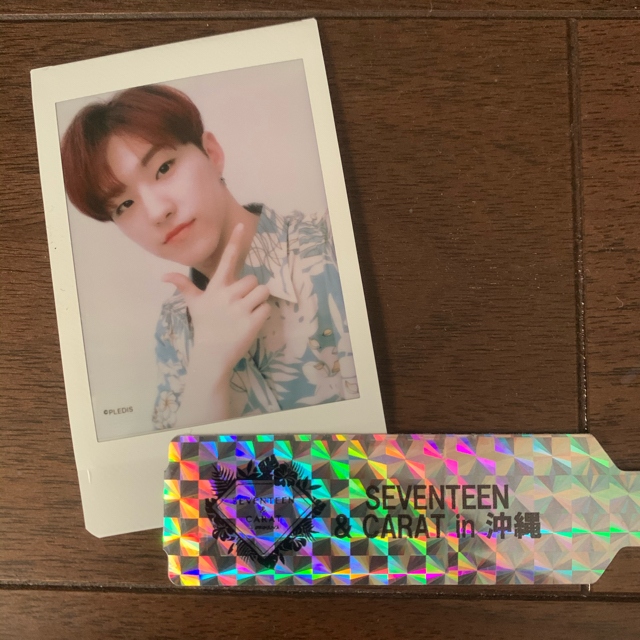 SEVENTEEN(セブンティーン)のSEVENTEEN 沖縄 チェキ ホシ エンタメ/ホビーのタレントグッズ(アイドルグッズ)の商品写真