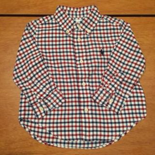 ラルフローレン(Ralph Lauren)のラルフローレン チェックシャツ 12M 75cm(シャツ/カットソー)