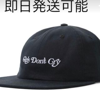 ジーディーシー(GDC)のgirls don't cry 6panel cap キャップ　black 黒(キャップ)