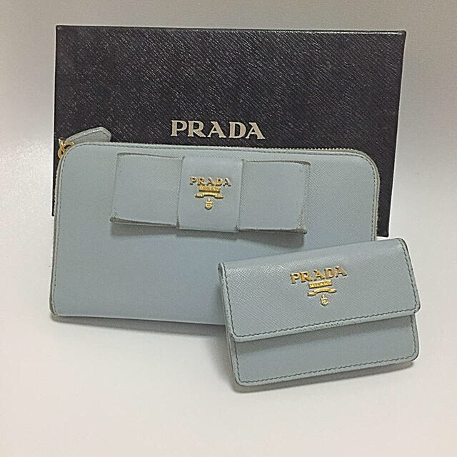 PRADA(プラダ)のプラダの財布とカードケースのセットです♪ レディースのファッション小物(財布)の商品写真