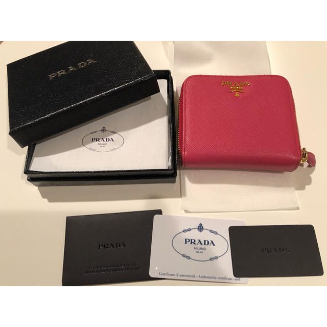 PRADA(プラダ)のPRADA★プラダの財布(二つ折り)、ペオニア(ピンク)1ML522 レディースのファッション小物(財布)の商品写真