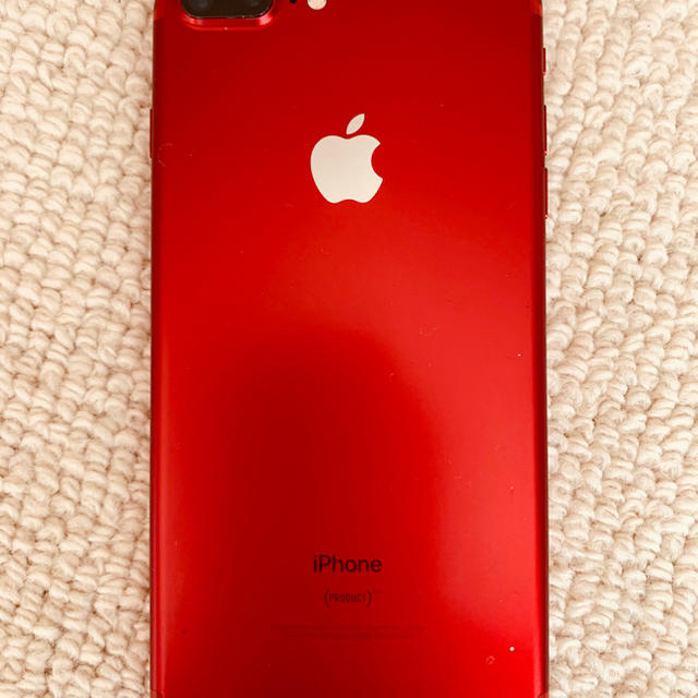 iPhone(アイフォーン)の*値下げ　iPhone7 Plus Red 128GB Softbank スマホ/家電/カメラのスマートフォン/携帯電話(スマートフォン本体)の商品写真