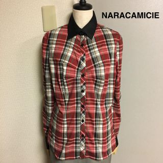 ナラカミーチェ(NARACAMICIE)の【NARACAMICIE】ナラカミーチェ  バイカラー  チェック　シャツ(シャツ/ブラウス(長袖/七分))