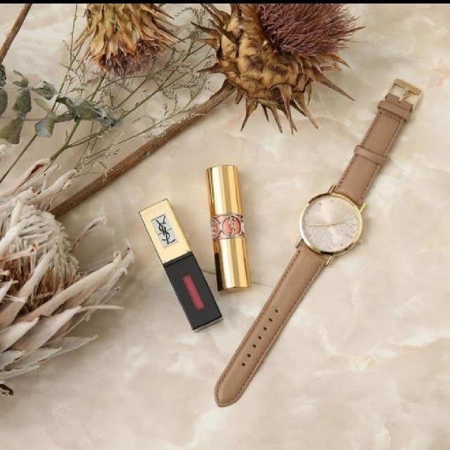 rienda(リエンダ)のrienda 腕時計 ベージュ 花柄 レディースのファッション小物(腕時計)の商品写真