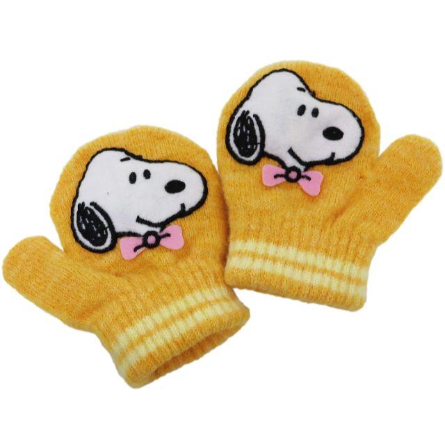 SNOOPY - SNOOPY スヌーピー 手袋 ミトン 笛付き ベビー☆イエロー