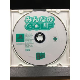 プレイステーション(PlayStation)の【中古品PlayStaionみんなのGOLF】【中古品CDレンズクリーナー】(家庭用ゲームソフト)