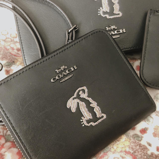 COACH セレーナ ジップ カード ケース ウィズ バニー 2CpJHLMGQE