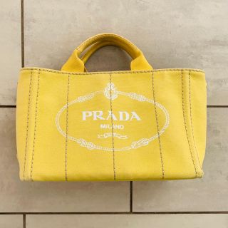 プラダ(PRADA)のPRADAプラダ☆トート☆カナパ☆イエロー sale(トートバッグ)