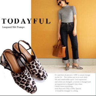 トゥデイフル(TODAYFUL)のTODAYFUL Leopard Slit Pumps(ハイヒール/パンプス)