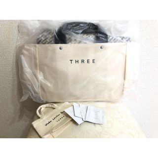 スリー(THREE)の最終値下げ★阪急梅田限定 スリー10周年記念 ノベルティーバッグ サンプルセット(トートバッグ)