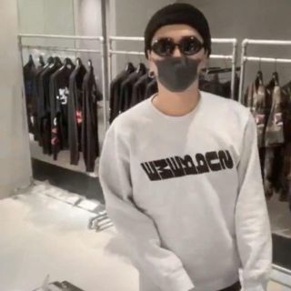 シュプリーム(Supreme)の【最安値】SUPREME Breed Crewneck Ash grey  L(スウェット)