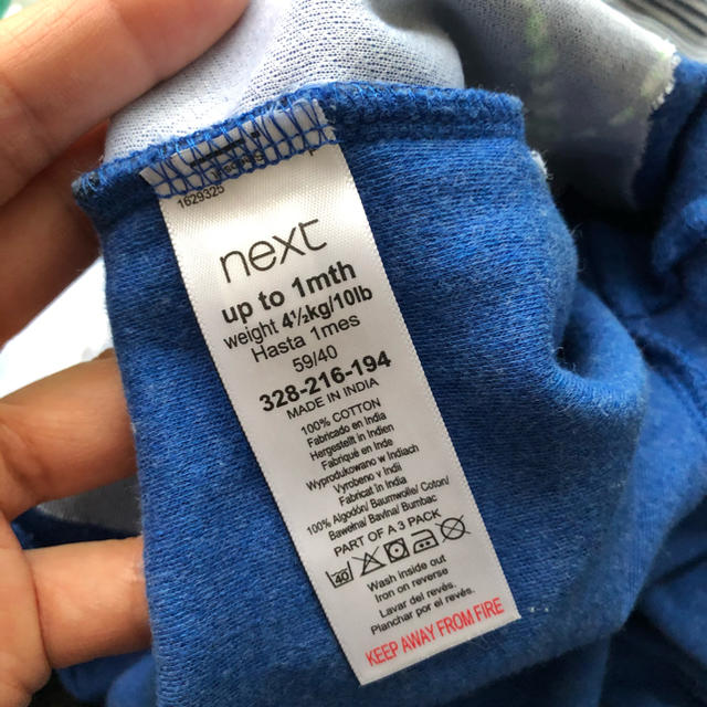 NEXT(ネクスト)のネクストベビー　nextbaby ロンパース　新生児 キッズ/ベビー/マタニティのベビー服(~85cm)(ロンパース)の商品写真