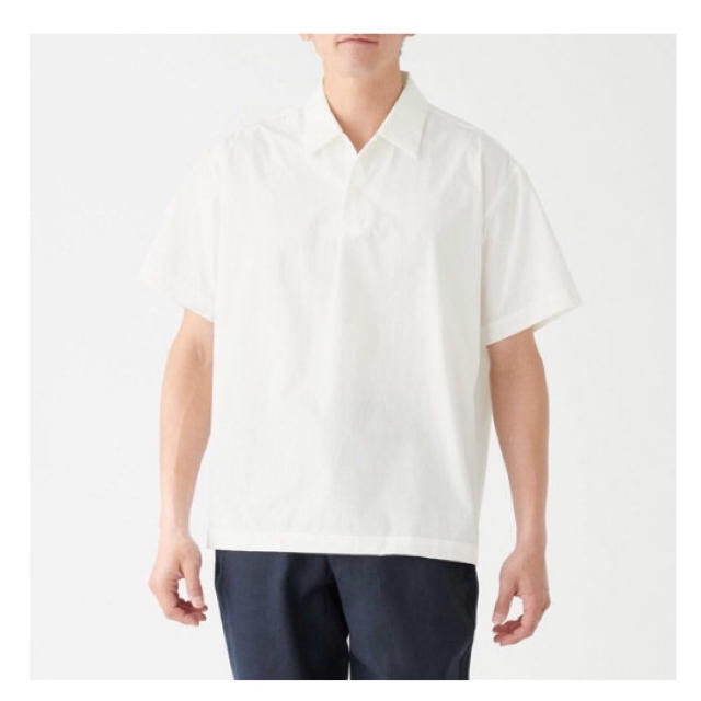 MUJI (無印良品)(ムジルシリョウヒン)の無印良品 ポロカラー半袖シャツ メンズのトップス(ポロシャツ)の商品写真