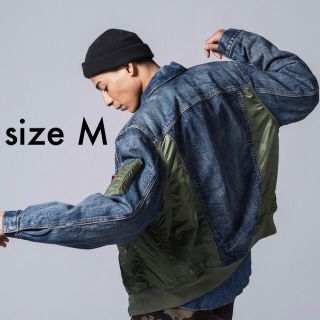 リーバイス(Levi's)のLevi’s  MA-1 ハイブリッド トラッカージャケット  デニム(Gジャン/デニムジャケット)