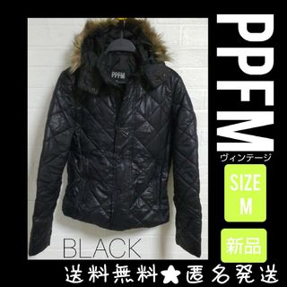 ピーピーエフエム(PPFM)の【レア】PPFM★ナイロン中綿JK★新品 M BLACK【正規品】(ナイロンジャケット)