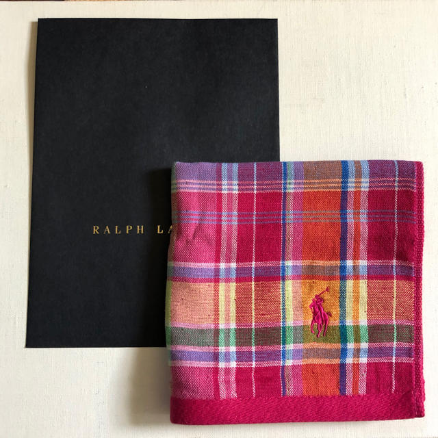 POLO RALPH LAUREN(ポロラルフローレン)の新品　ラルフローレン　ウォッシュタオル レディースのファッション小物(ハンカチ)の商品写真