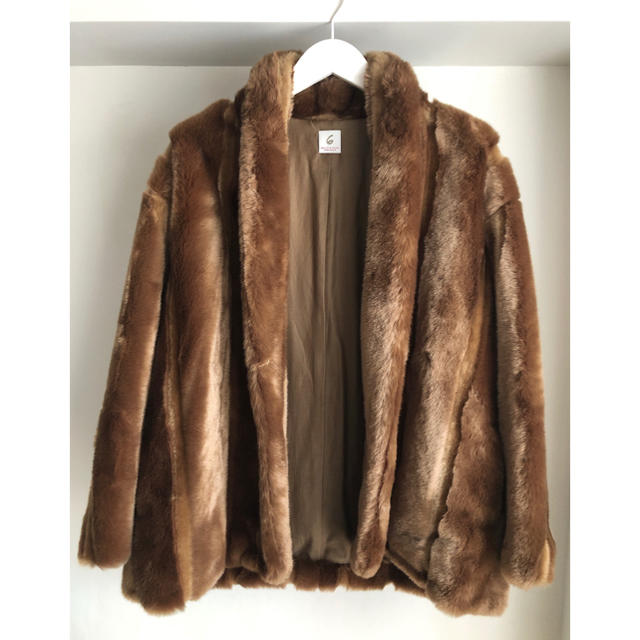 6 ROKU FAKE MINK FUR COAT ｺｰﾄ