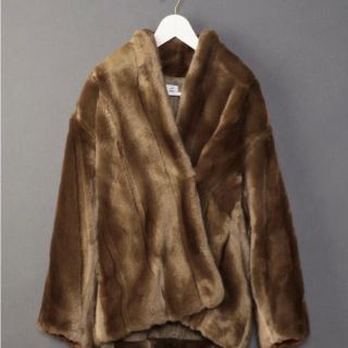 ビューティアンドユースユナイテッドアローズ(BEAUTY&YOUTH UNITED ARROWS)の6 roku FAKE MINK FUR COAT フェイクファーコート#38(毛皮/ファーコート)