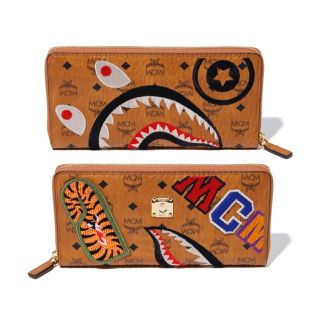 A BATHING APE - BAPE x MCMコラボ シャーク長財布の通販 by Sup☆Boy