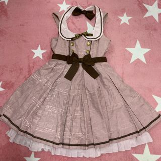 アンジェリックプリティー(Angelic Pretty)のAngelic Pretty MeltyRibbonChocolateJSK(ひざ丈ワンピース)