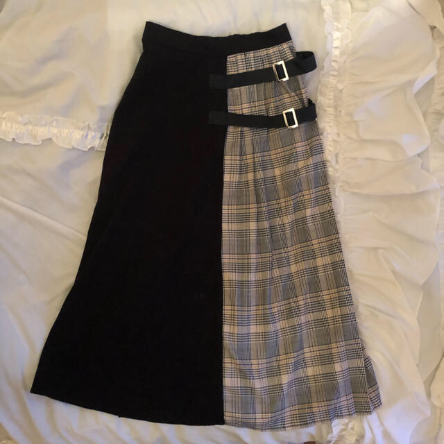 GRL(グレイル)のチェック　スカート   しまむら レディースのスカート(ロングスカート)の商品写真