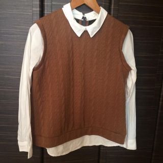 グローブ(grove)のgroveシャツベストセットプルオーバー(シャツ/ブラウス(長袖/七分))